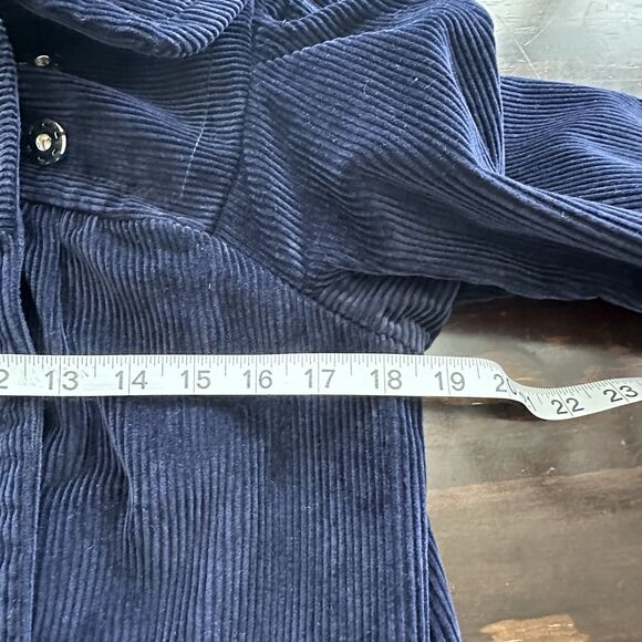 Marc By Marc Jacobs Y2K Corduroy Pea Coat Navy Size XS - Picture 10 of 15